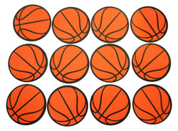 Novel Merk Basketball Circle Teacher Decorations Small Refrigerator Magnet Set Miniature Design (12 Pieces)