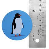 Novel Merk Penguin Vinyl Sticker Decals – 2 Inch Round Individual Cut - Waterproof (10 Pack)