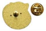 Novel Merk Sleeping Cat Lapel Pin, Hat Pin & Tie Tack with Clutch Back (Single Pack)