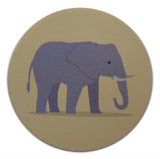 Novel Merk Elephant Vinyl Sticker Decals – 2 Inch Round Individual Cut - Waterproof (10 Pack)