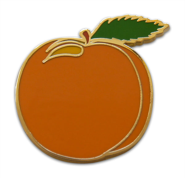 Novel Merk Peach Lapel Pin, Hat Pin & Tie Tack with Clutch Back (Single Pack)