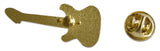 Novel Merk Guitar Lapel Pin, Hat Pin & Tie Tack with Clutch Back (Single Pack)