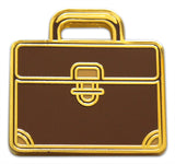 Novel Merk Lawyer & Judge – Icons Lapel Pin, Hat Pin & Tie Tack Set - with Clutch Back (3- Briefcase)