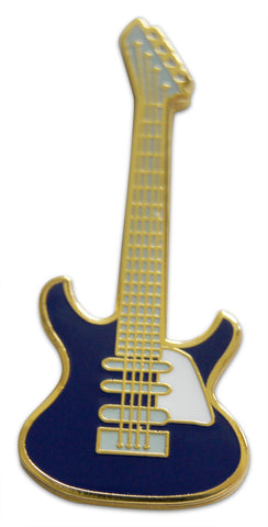 Novel Merk Guitar Lapel Pin, Hat Pin & Tie Tack with Clutch Back (Single Pack)