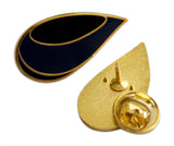 Novel Merk Drop of Oil Lapel Pin, Hat Pin & Tie Tack with Clutch Back (Single Pack)