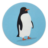 Novel Merk Penguin Vinyl Sticker Decals – 2 Inch Round Individual Cut - Waterproof (10 Pack)