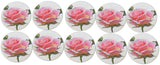 Novel Merk Pink Rose Vinyl Sticker Decals – 2 Inch Round Individual Cut - Waterproof (10 Pack)