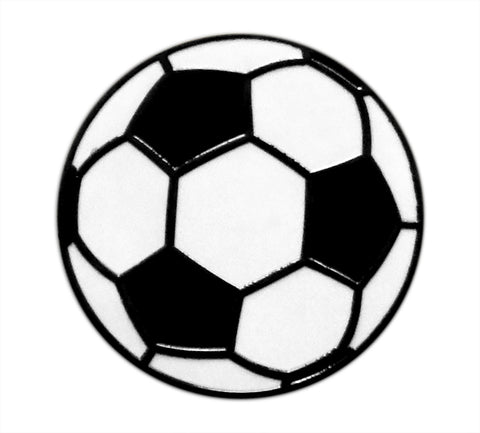 Novel Merk Soccer Ball Lapel Pin, Hat Pin & Tie Tack with Clutch Back (Single Pack)