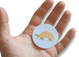 Novel Merk Turtle Vinyl Sticker Decals – 2 Inch Round Individual Cut - Waterproof (10 Pack)