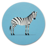 Novel Merk Zebra Vinyl Sticker Decals – 2 Inch Round Individual Cut - Waterproof (10 Pack)