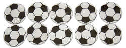Novel Merk Soccer Sports Vinyl Sticker Decals – 2 Inch Round Individual Cut - Waterproof (10 Pack)