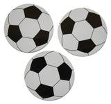 Novel Merk Soccer Ball Circle Decorations Small Refrigerator Magnet Set Miniature Design (12 Pieces)
