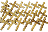 Novel Merk 20-Piece Wooden Cross Set Made in the Holy Land for Vacation Bible School Arts and Crafts or Church Carnival  Fundraising Religious Jewelry Gifts
