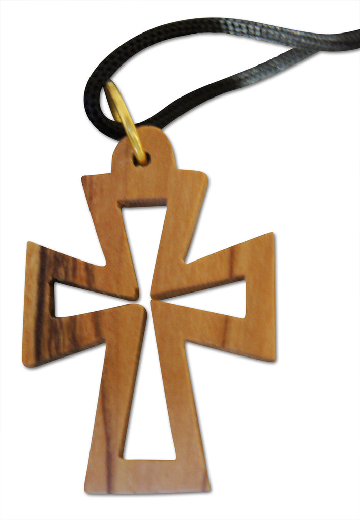 Standard Wooden Cross Necklace