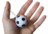 Novel Merk 24 Multi-Color Soccer Sports Ball Keychains Party Favors & Prize Pack