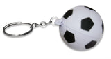 12-Piece Multi-Color Soccer Sports Ball Keychains Pack Includes Red, White, Yellow, Orange, Green, & Blue for Party Favors