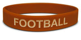 Novel Merk 12-Piece Football Party Favor & School Carnival Prize Sports Silicone Wristband Bracelet