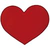 Novel Merk Heart 2.5 Inch Flat Refrigerator Magnet (Single Pack)