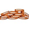 Novel Merk Monkey Brown Safari Animal Party Favor & School Carnival Prize Silicone Rubber Band Wristband Bracelet (12 pieces)