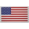 Novel Merk American Flag 3.5 Inch Flat Refrigerator Magnet (Single Pack)