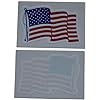American Flag Patriotic Military Static Cling Window Set Includes Small Rectangle Design in Classic Red, White, & Blue US (1 Piece)