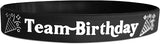 Novel Merk Birthday Boy & Team Birthday Wristbands for Birthday Party Favors & Celebrations Black & White (11 Pieces)