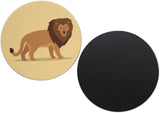 Novel Merk Lion 3 Inch Flat Refrigerator Magnet (Single Pack)