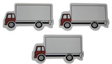 Novel Merk Moving Box Truck 2.25 Inch Flat Refrigerator Magnet (Single Pack)
