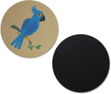 Novel Merk Parrot 3 Inch Flat Refrigerator Magnet (Single Pack)