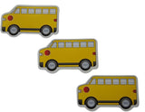 Novel Merk School Bus 3.5 Inch Flat Refrigerator Magnet (Single Pack)