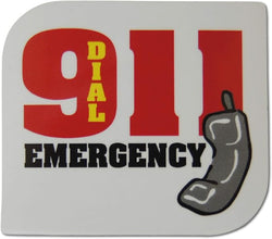 Novel Merk Dial 911 2 Inch Flat Refrigerator Magnet (Single Pack)