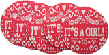 Novel Merk It’s a Girl 3 Inch Flat Refrigerator Magnet (Single Pack)