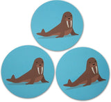 Novel Merk Walrus 3 Inch Flat Refrigerator Magnet (Single Pack)