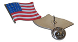 4-Piece Irish & American Flag & Shamrock Lapel or Hat Pin & Tie Tack Set with Clutch Back by Novel Merk,Green,Medium