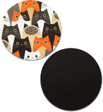 Novel Merk Cats 3 Inch Flat Refrigerator Magnet (Single Pack)