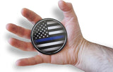 Novel Merk Thin Blue Line 3 Inch Flat Refrigerator Magnet (Single Pack)