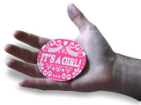 Novel Merk It’s a Girl 3 Inch Flat Refrigerator Magnet (Single Pack)