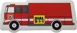 Novel Merk Fire Truck 3.75 Inch Flat Refrigerator Magnet (Single Pack)