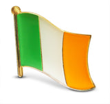 4-Piece Irish & American Flag & Shamrock Lapel or Hat Pin & Tie Tack Set with Clutch Back by Novel Merk,Green,Medium