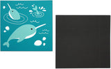Novel Merk Narwhal 3 Inch Flat Refrigerator Magnet (Single Pack)
