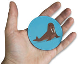 Novel Merk Walrus 3 Inch Flat Refrigerator Magnet (Single Pack)