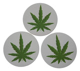 Novel Merk Marijuana Leaf 3 Inch Flat Refrigerator Magnet (Single Pack)