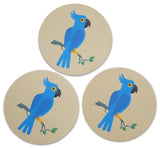 Novel Merk Parrot 3 Inch Flat Refrigerator Magnet (Single Pack)