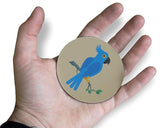Novel Merk Parrot 3 Inch Flat Refrigerator Magnet (Single Pack)