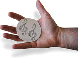 Novel Merk Treble Clef 3 Inch Flat Refrigerator Magnet (Single Pack)