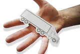 Novel Merk Semi Truck 5.25 Inch Flat Refrigerator Magnet (Single Pack)