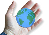 Novel Merk Earth 3 Inch Flat Refrigerator Magnet (Single Pack)
