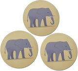 Novel Merk Elephant 3 Inch Flat Refrigerator Magnet (Single Pack)
