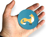 Novel Merk Fox 3 Inch Flat Refrigerator Magnet (Single Pack)