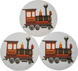 Novel Merk Steam Train 3 Inch Flat Refrigerator Magnet (Single Pack)